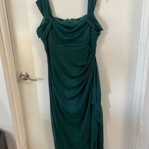 Sparkly Green Evening Dress, size 14